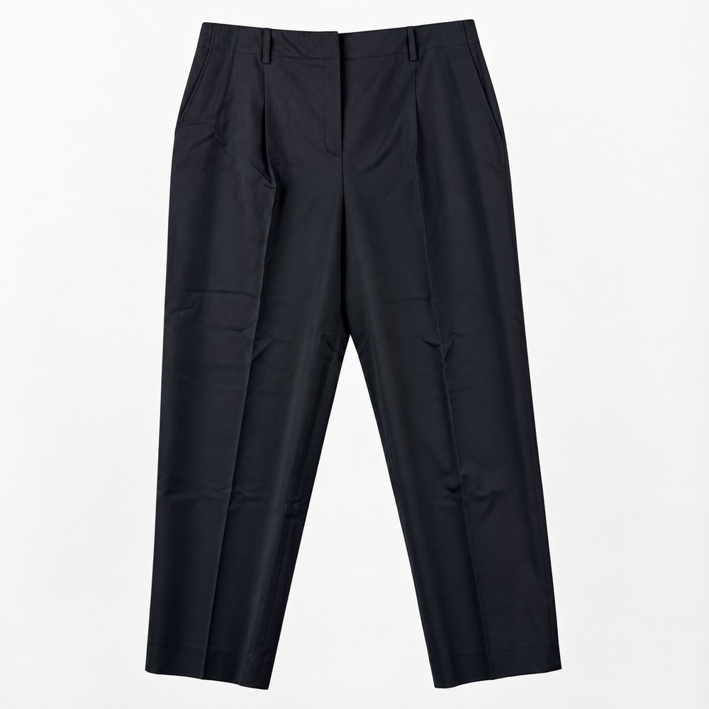 Lafayette 148 Dress Pants Women 14 Black Professional Pleated Straight Trousers